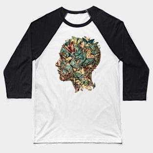 Butterfly Brain Blast Baseball T-Shirt